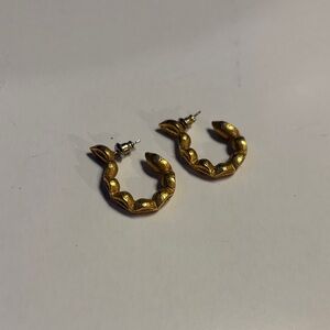 Gold Pierced Earrings